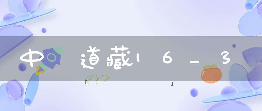 中華道藏16_3