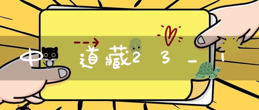 中華道藏23_1