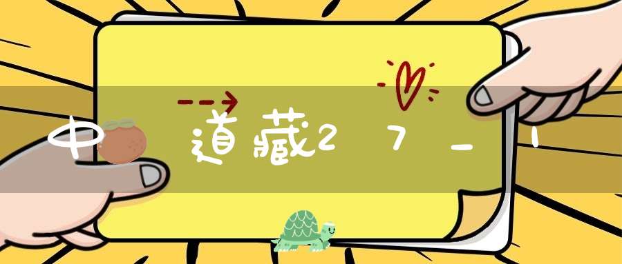 中華道藏27_1