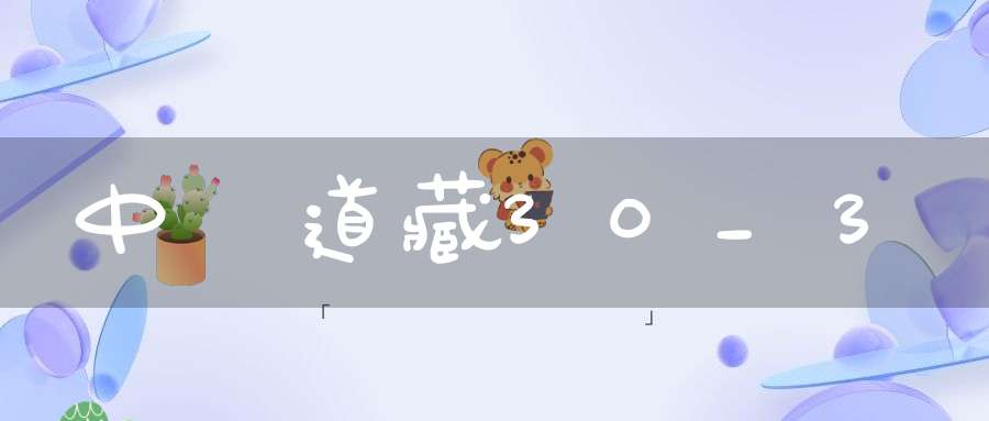 中華道藏30_3