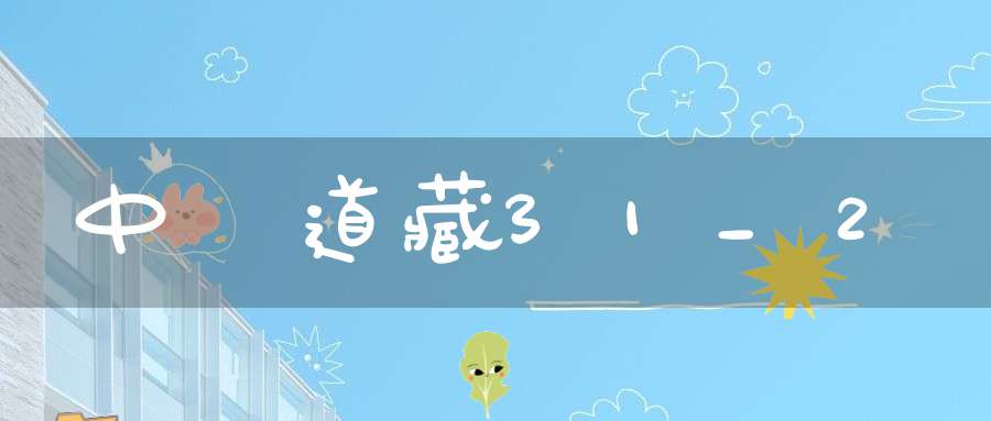 中華道藏31_2