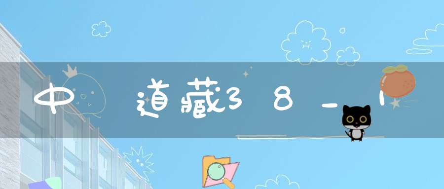 中華道藏38_1