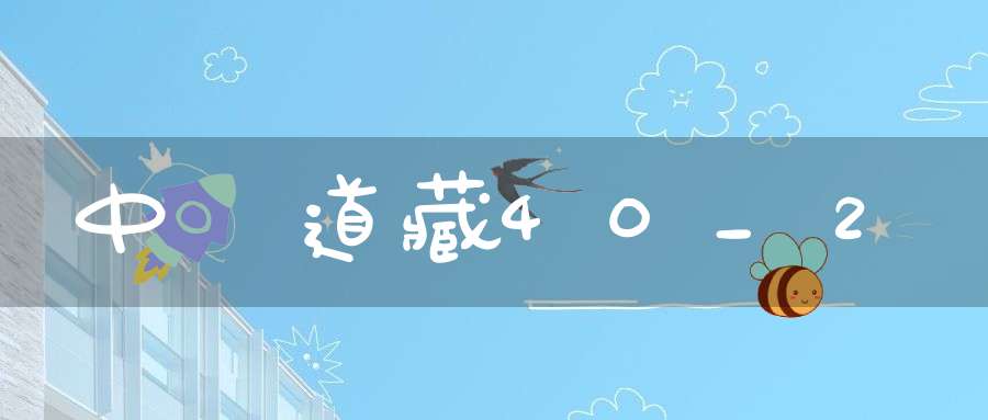 中華道藏40_2