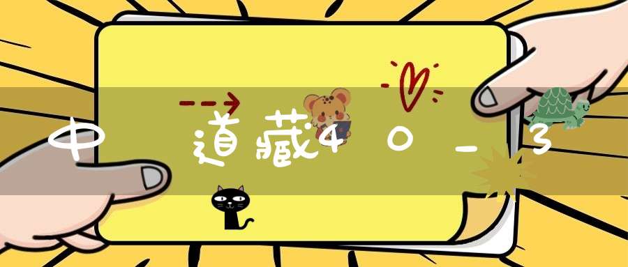 中華道藏40_3