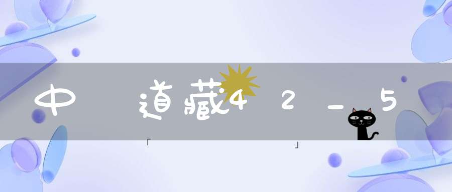 中華道藏42_5