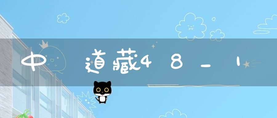 中華道藏48_1