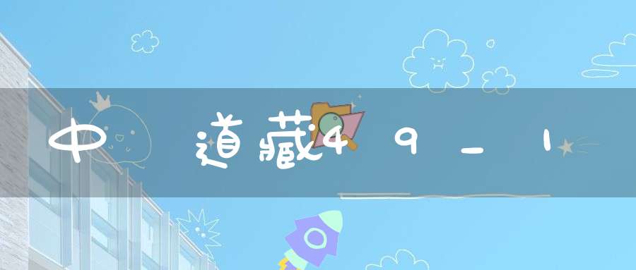 中華道藏49_1