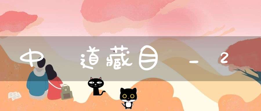中華道藏目錄_2