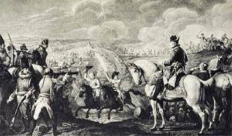 普魯士與歐洲聯(lián)軍在羅斯巴赫會(huì)戰(zhàn)普軍取勝