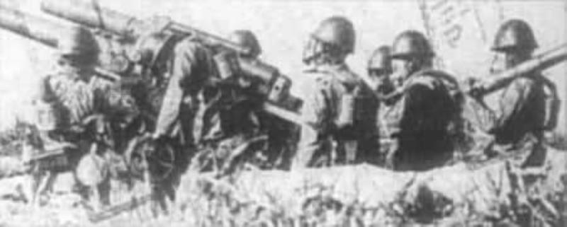 日軍對中國軍隊進(jìn)行毒氣戰(zhàn)