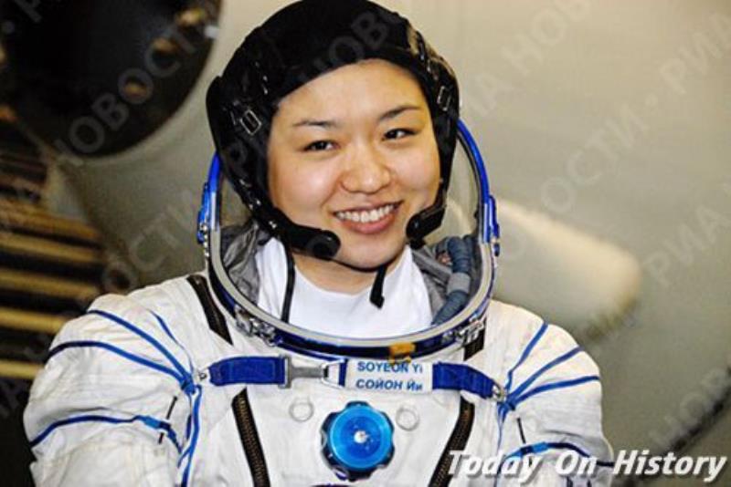 韓國(guó)首位宇航員李素妍乘坐俄羅斯聯(lián)盟號(hào)宇宙飛船升空