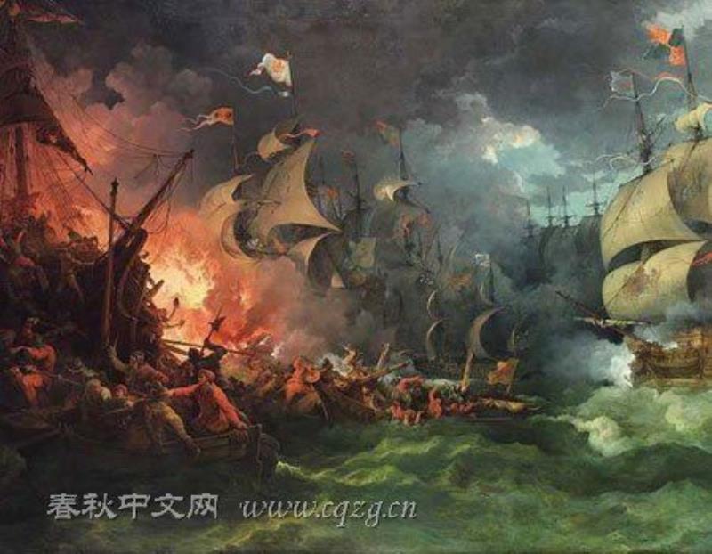 英國擊敗西班牙無敵艦隊(duì)