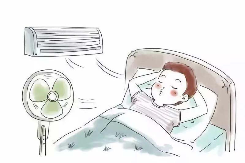 吹空調(diào)、電風(fēng)扇